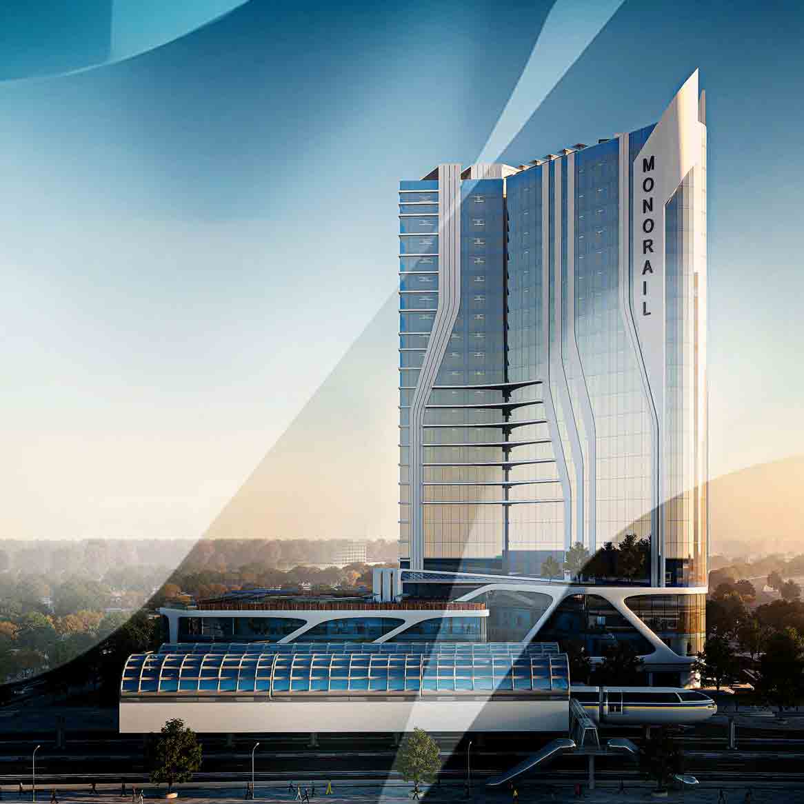 داون تاون Downtown, Monorail Tower, New Capital,4238