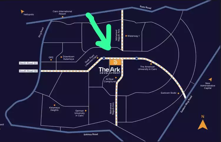 Southern 90 Street, The Ark Mall, New Cairo,9006