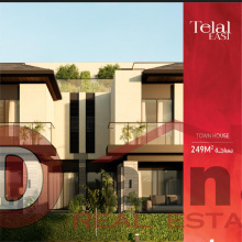 Townhouse Fully Finished for sale in Telal East, New Cairo 10% down payment and installments up to 10 years.